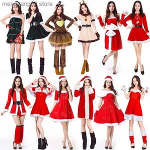 Tema Kostüm Yeni Noel Noel Kıyafetleri Yetişkin Kadınlar Etek Bar Seksi Bunny elbise Set Yeni Yıl Kadınlar Etek Dropshipping T231013