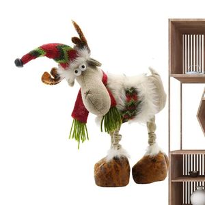 Christmas Decorations Simulation Reindeer Plush Toy Christmas Deer Plushies Doll Xmas Elk Soft Toys Merry Christmas Year Decor Gifts For Kids 231013