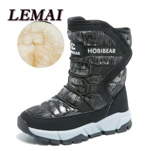 Botas rússia inverno crianças botas de neve meninos meninas moda à prova dwaterproof água sapatos quentes 30 graus crianças grosso meados antiderrapante botas 231012