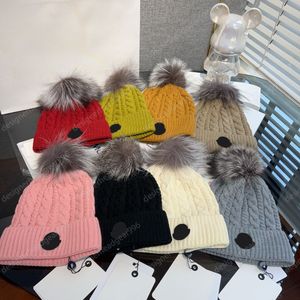 Chapéus Designers Mulheres Chapéu de Inverno Beanie Homens Beanie Chapéu de Malha Outono e Inverno Quente Chapéu Engrossado Chapéu Hairball Chapéu de Malha Chapéus de Moda para Homens Designer Cap