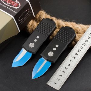 Ny Micro Tech Exocet Jedi Knight CA Legal Automatic Knife D2 Blade Aviation Aluminium Handle Camping Outdoor Tactical Combat Self-Defense Knives EDC Pocket Tool