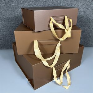 Confezioni regalo firmate Bur Scatole regalo pieghevoli monopezzo Borsa per scarpe Scatola magnetica portatile