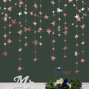 Party Decoration Creative Star Circular Paper Garland Hanging Pendant Birthday Romantic Wedding Room Supplies