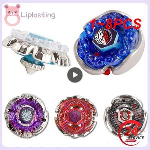 Spinning Top 1 8PCS Metal Sets Fusion Gyro Fight Master Battling Tops Kid Toy Traditional Games For Kids Toys 231013