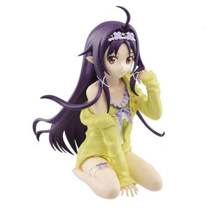 Trajes de mascote genuíno 13cm anime figura de jogo konno yuuki japonês anime espada arte on-line pamas ajoelhado modelo bonecas brinquedo presente coletar pvc