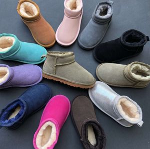 Heißer Verkauf Aus Kinderschuhe Stiefel Mädchen Stiefel Winter Warme Knöchel Neue Kleinkind Uggliess Jungen Bot Schwarz Rosa Schuh Kinder Kinder Plüsch Ultra Mini U