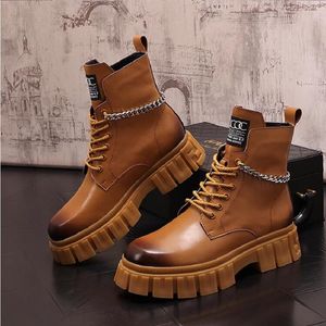 High Tops Fashion Breathable Daily Shoes Classic Wear Resitant Thick Bottom Casual Ankle Boots 10A60