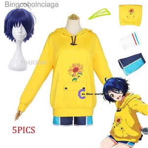 テーマコスチューム新しいアニメワンダーエッグ優先コスプレohto ai ai hoodies girl sweatshirt sport pullover come cos cos wig halloweenl231013