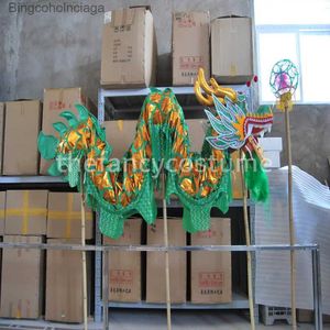 Theme Costume New Chinese Traditional Culture 4m Length Size 5 Gold-plated 4 dents DRAGON DANCE ORIGINAL Folk Festival Celebration ComeL231013