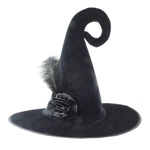 Beanieskull Caps Halloween Witch Wizard Hat Party Costume Headgear Devil Cap Cosplay Props Dekoration Tillbehör för vuxna kvinnor Män 231013