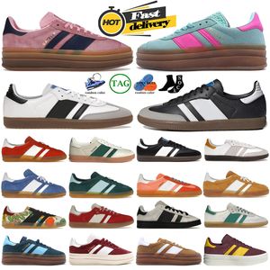 Gazelle Bold Designer Thick Soled Casual Shoes Samba Sneakers Pink Glow Pulse Mint Core Black White Solar Almost Yellow Men Women Sports