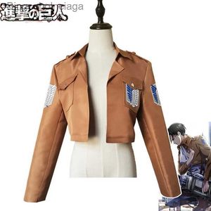 Tema dräkt japansk anime attack på titan jacka shingingeki no kyojin jacka legion cosplay come gul coat halloween come men womenl231013