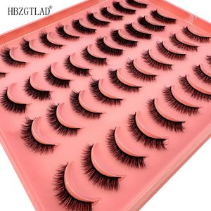 False Eyelashes Mix 20 Pairs 3D Mink Lashes Fluffy Soft Wispy Natural Eyelash Extension Reusable Makeup 231012