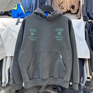 Tvättad svart grafisk hoodie streetwear y k överdimensionerad sweatshirt ty eacd