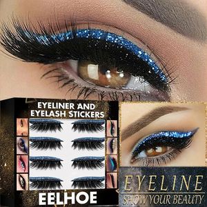 False Eyelashes 4 pairs Selfadhesive Fake eyelashes Stickers 3in1 Eyes makeup sticker set Beauty Cosmetics mink lashes for Eyelash extensions 231012