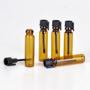 Mini bottiglia di vetro fiala da 1 ml piccola bottiglia di profumo di olio essenziale fai da te bottiglie di campioni liquidi per trucco da viaggio amico di festa campione gratuito Fabsj