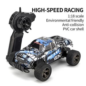 Electric RC Car 20 km H Power Motor 2 4G RC Drift Truck Independent stötdämpare Anti Crash Vehical Adults Kid Toy Gift Remote Control 231013