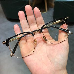 Herrglasögon Retro -ramar kan utrustas med examen myopia glasögon
