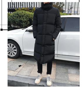 Men's Jackets Factory direct sales Winter men's stand collar black plus long cotton jacket 231012