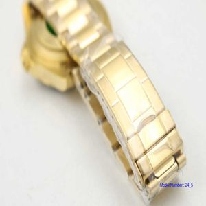 Mens Watches Rolx 116713 Gold Case Glidelock Strap Ceramic Sapphire Crystal Black hands calendar 40mm253m XFD5D
