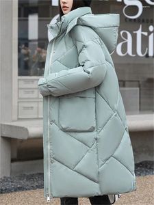 Frauen Graben Mäntel 2023 Koreanische Mode Verdicken Warme Übergroßen Parkas Damen Casual Mit Kapuze Lange Winter Mantel Frauen Herbst