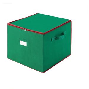 Christmas Decorations Christmas Ornament Chest Holds 75 Balls w/ Dividers Green 231013