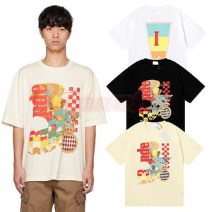 Mens Designer Short Sleeve T Shirt High Street Men Womens Printing Tees Couples Streetwear Clothing Size S-XL311W