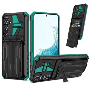 Stoßfeste, abnehmbare Kartenhalter-Kickstand-Hülle für Samsung Galaxy A54 5G A24 A34 A14 A13 A33 A22 A32 Heavy Duty Stand-Telefonabdeckung