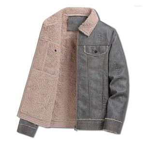 Jaquetas masculinas 2024 inverno grosso quente jaqueta de couro do plutônio velo forrado gola de pele de cordeiro casaco motocicleta outerwear para masculino