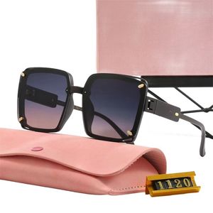 Top luxury sunglasses designer unisex goggles premium eyewear oversized frames sunglasses multi-color metal temples optional with box and case