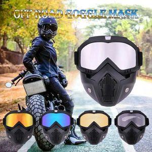 Utomhusglasögon Vinter Varm motorcykel Ridningsglasögon Mask Anti Fog Anti UV Windproof Face Snowmobile Accessories 231012