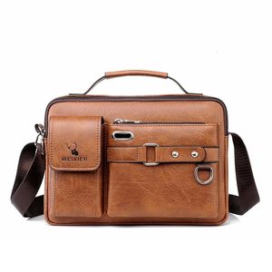 Marsupi Moda Uomo Spalla Borsa portatile in pelle PU Valigetta da lavoro Uomo da viaggio Borsa a tracolla da uomo di qualità di marca 231013