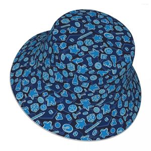 Berets Tabletop Board Game Madness (Blue) Reflective Bucket Hat Men Women Outdoor Sunscreen Beach Sun Hiking Fishing Cap