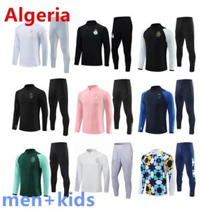 Algeriet Tracksuit Mahrez 2023 2024 Soccer Jerseys Men Kids 23 24 Algerie Bounedjah Survetement Maillot de Foot Feghoul Sportwear Football Training kostym 888888