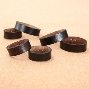 Belts Men's leather 3.5 wide belt ring fixing ring leather meson waistband tail accessories fixing ring leather ring buckle 231013