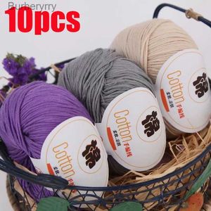 Yarn 10pcs Yarn for Hand Knitting Cotton 100% Soft Combed Thread Crochet 500g Yarn Hand Knitting Colorful Organic YarnL231013