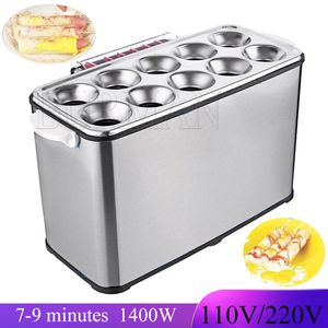 Commercial Egg Sausage Roll Machine Fully Automatic Breakfast Hot Dog Baking 10 Hole