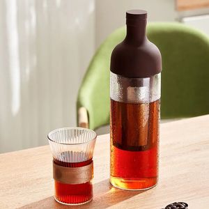 1000ml Cold Brew Coffee Pots Household Glass Coffee Maker Juice Fruit Tea Cold-Brew Bottle Coffee-Kettle Teapot Handmade Coffee-Tool