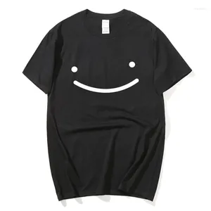 Men's T Shirts Dream Smp Smile T-Shirt Summer Men Harajuku Tee Shirt Hip Hop Unisex Streetwear Tshirts Kawaii Clothing Anime