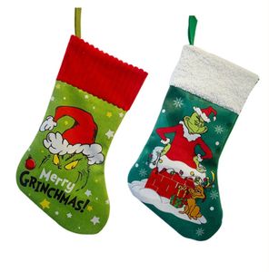 Ny julstrumpa presentpåse 35x20cm Super Soft Xmas Pendant Pise Pise Decoration Kit Supplies DHL