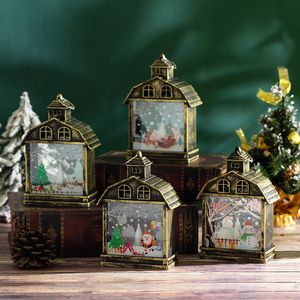 Decorazioni natalizie, luci notturne portatili vintage, decorazioni a LED, decorazioni per alberi di Natale, vetrine transfrontaliere, oggetti di scena creativi