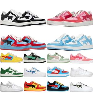 APbapeata OG Casual Designer Sapatos AP Mens Mulheres Sta Low Plataforma Preto Branco França Camo Bule Cinza Bege Camurça Esportes Sapatilhas Treinadores Tamanho 5.5-11