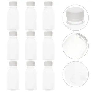 Take Out Containers 10 Pcs Milk Bottle Convenient Bottles Carafe Reusable Clear Plastic Container Outdoor Portable Juice Transparent