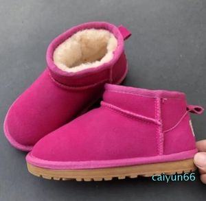 Marca Bambini Ragazze Mini stivali da neve Inverno Caldo Bambino Ragazzi Bambini Peluche per bambini Scarpe calde taglia EU