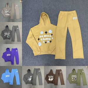 Fashion Foam Letter Printing Hoodie Löst passande herr Y2K Hoodie 3D skum Graffiti Letter Sweater Hip Hop Harajuku Sweatshirt Pullover Women's Long Sleeve Set