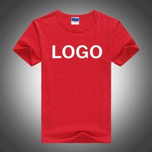 Customed design logo po 100% Cotton Tshirt Unisex Custom Logo Po Print Men and Women plain T shirt286J