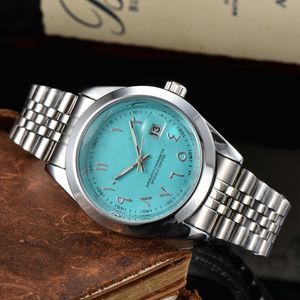Luxury Mens Watches Quartz Movement Battery SPLAH WATEREPTICT Watch 41mm Case Arabic Scale Sports Wristwatch Design Analog Clock Auto Date Montre de Luxe