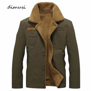 Giacche da uomo DIMUSI Giacca invernale Uomo Militare in pile Giacche calde Uomo Collo in pelliccia Cappotti Giacca tattica militare Jaqueta Masculina 5XL PA061 231012