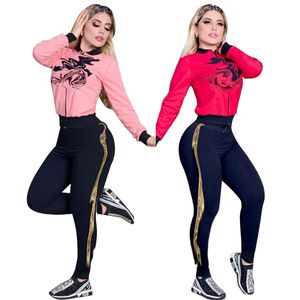 Fatos de treino feminino casual pulôver calças esportes hoodies calças clássico outono inverno roupas roupas hoodies roupas esportivas conjunto de duas peças ternos de treinamento casuais