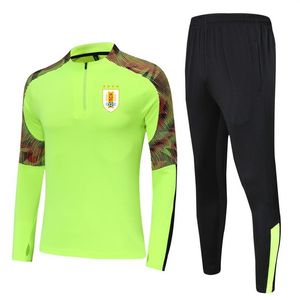 Squadra nazionale di calcio dell'Uruguay Bambini Taglia dalla 4XS alla 2XL Tute da corsa Set Uomo Tute da esterno Home Kit Giacche Pantaloni Abbigliamento sportivo Hi2405